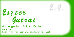 eszter gutrai business card